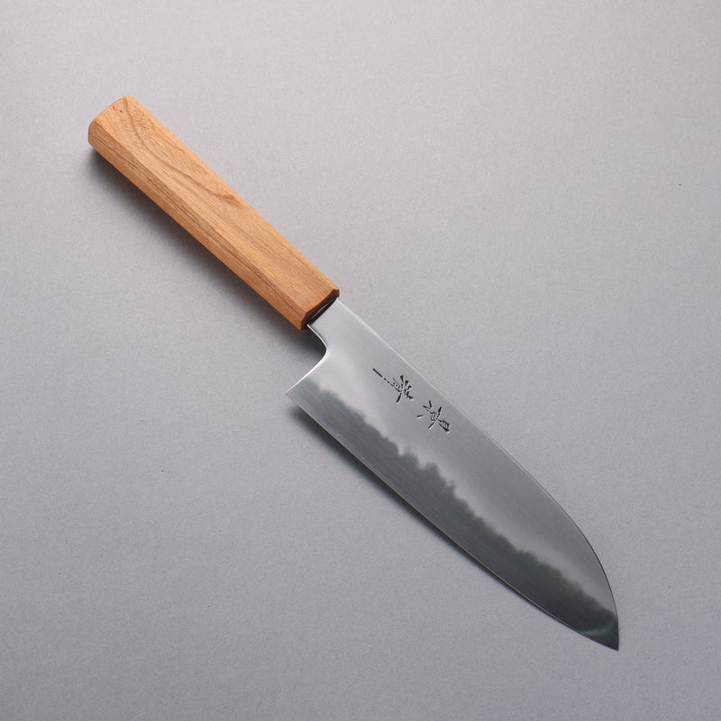 Kagekiyo Mejor Acero Blanco No.2 Santoku 170mm Mango de Cerezos Floreciendo con Funda - Japanny-SP