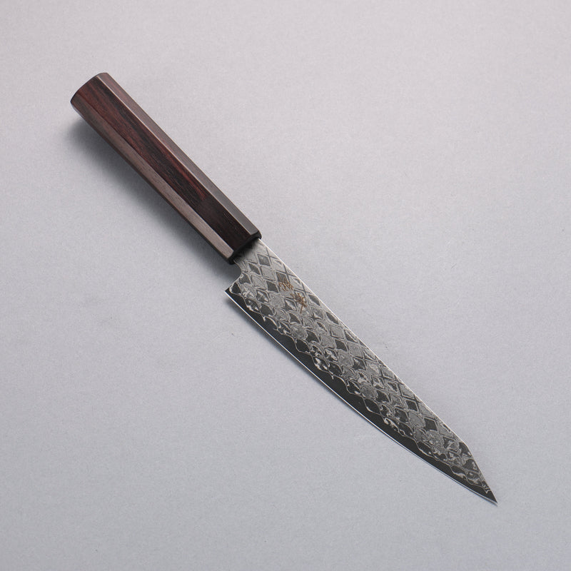 Seisuke AUS10 Espejo Cruzado Kiritsuke Petty, Utilitario 150mm Mango de Palosanto (virola: madera de pakka negro) - Japanny-SP