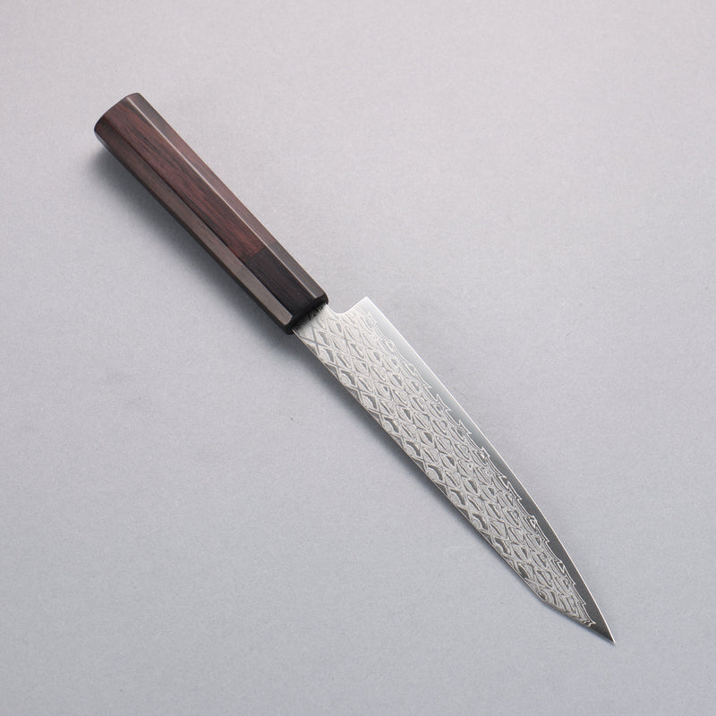 Seisuke AUS10 Espejo Cruzado Kiritsuke Petty, Utilitario 150mm Mango de Palosanto (virola: madera de pakka negro) - Japanny-SP