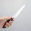 Seisuke Seiten Molibdeno Kiritsuke Petty, Utilitario 145mm Mango de azul marino de pakka negra - Japanny-SP