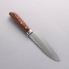 Seisuke VG1 Martillado Santoku pequeno 135mm Mango de Caoba - Japanny-SP