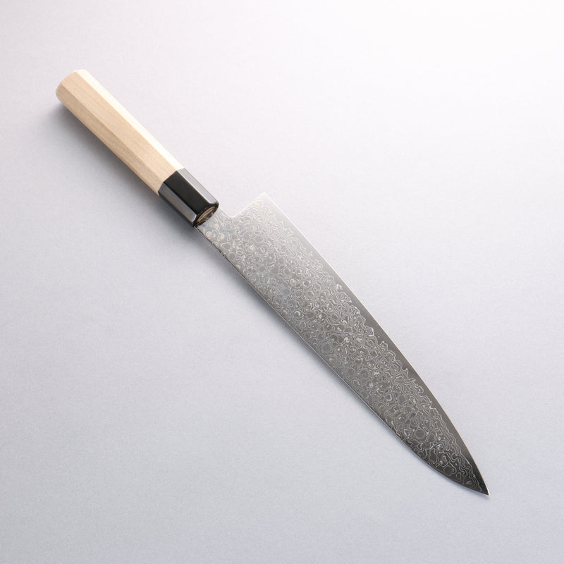 Misuzu AUS10 Damasco Terminado Migaki Gyuto 240mm Mango de Magnolia - Japanny-SP