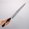 Minamoto Akitada Acero Blanco No.2 Yanagiba 300mm Mango de Madera de ebano - Japanny-SP