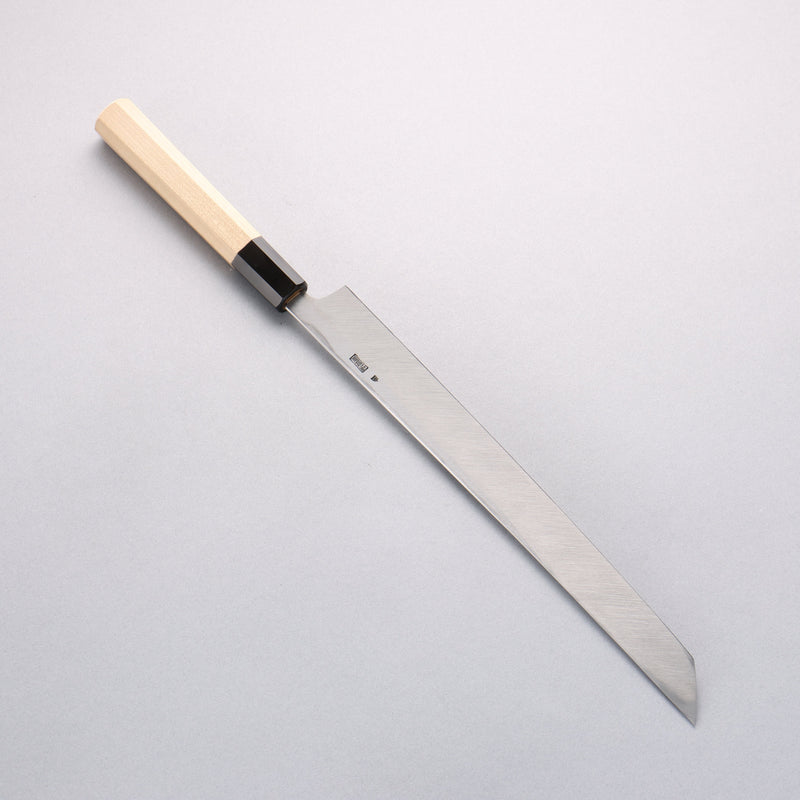 Kikuzuki Acero Blanco No.2 Kasumitogi Sakimaru Takohiki 270mm Mango de Magnolia - Japanny-SP