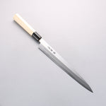 Sakai Takayuki Kasumitogi Acero Blanco Yanagiba Cuchillo Japones Mango de Magnolia - Japanny-SP