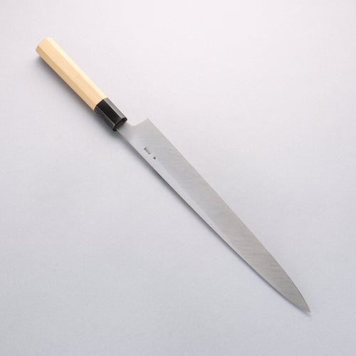 Kikuzuki Acero Blanco No.2 Nashiji Yanagiba 300mm Mango de Magnolia - Japanny-SP