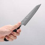 Seisuke Acero Azul No.2 Nashiji Set de cuchillo Kiritsuke Santoku&Kiritsuke Petty Japones Mango de azul marino de pakka negra - Japanny-SP