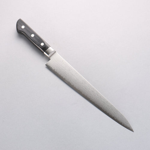 Seisuke VG10 Damasco Sujihiki 240mm Mango de Madera de Pakka Negra - Japanny-SP
