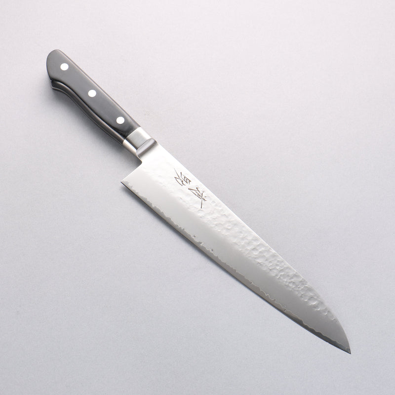 Seisuke VG5 Martillado Kasumitogi Gyuto 240mm Mango de Madera de Pakka Negra - Japanny-SP