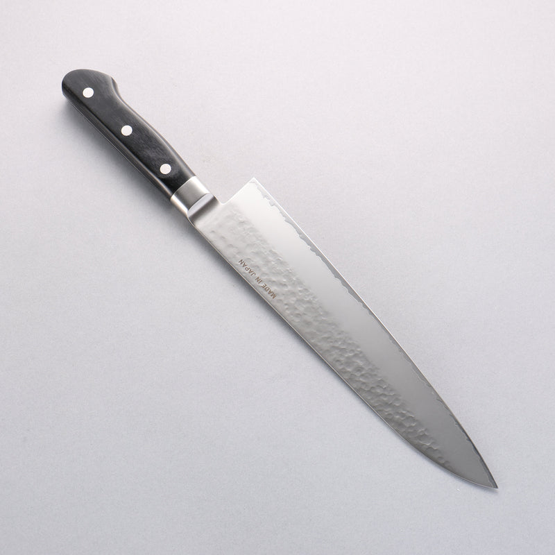 Seisuke VG5 Martillado Kasumitogi Gyuto 240mm Mango de Madera de Pakka Negra - Japanny-SP