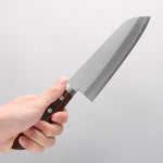 Seisuke VG1 Martillado Santoku 165mm Mango de Caoba - Japanny-SP