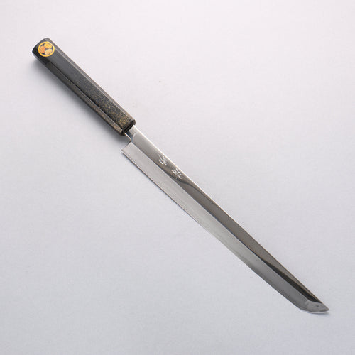 Seisuke VG10 Sakimaru Takohiki 270mm Mango de Laquerado de arce vivo (Kamon) - Japanny-SP