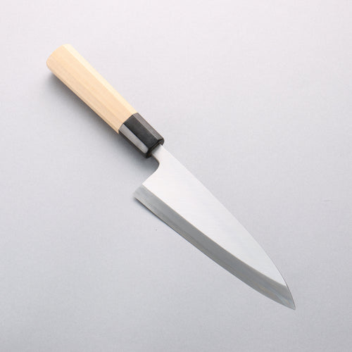 Minamoto Akitada Acero Azul No.2 Aideba 165mm Mango de Magnolia (virola: Cuerno de búfalo de agua） - Japanny-SP