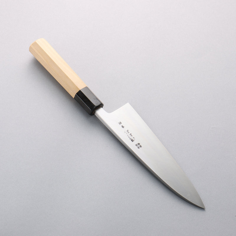 Minamoto Akitada Acero Azul No.2 Aideba 180mm Mango de Magnolia (virola: Cuerno de búfalo de agua） - Japanny-SP