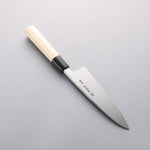 Minamoto Akitada Acero Blanco No.2 Aideba 165mm Mango de Magnolia (virola: Cuerno de búfalo de agua） - Japanny-SP