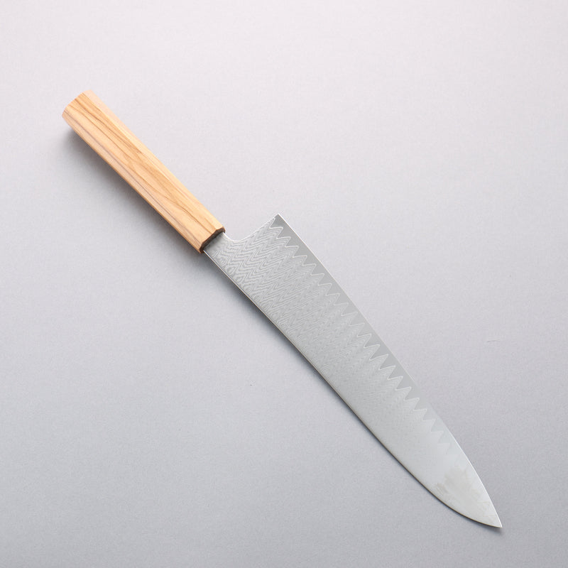 Kanjyo VG10 Damasco Gyuto 240mm Mango de Olivo - Japanny-SP