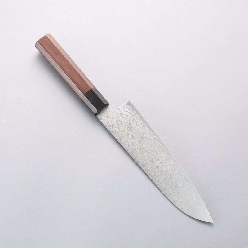 Seisuke AUS10 Damasco Santoku 180mm Mango de Shitan - Japanny-SP