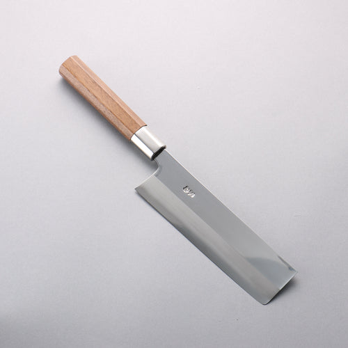 Kurotori Acero de Plata No.3 Terminado Migaki Nakiri 170mm Mango de Nogal - Japanny-SP