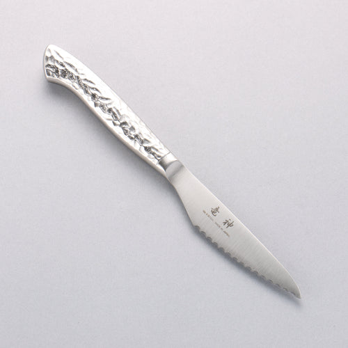 Seisuke Acero Inoxidable Set de cuchillo para bistek y tenedor 80mm Mango de Inoxidable Ryujin - Japanny-SP