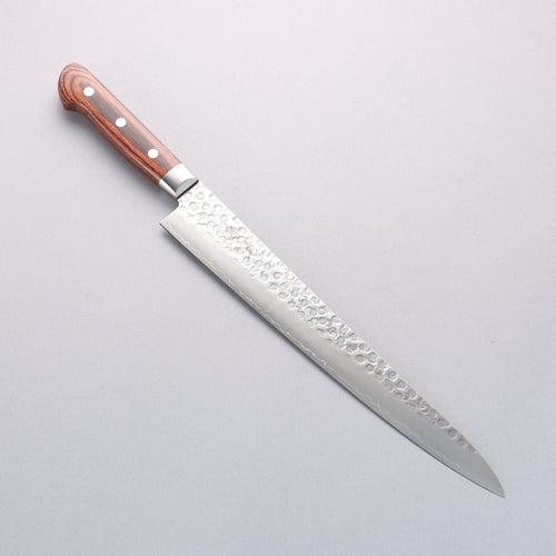 Seisuke Acero Sueco Martillado Sujihiki 270mm Mango de Caoba - Japanny-SP