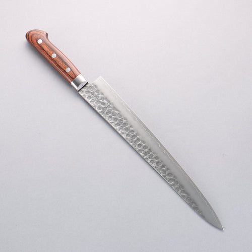 Seisuke Acero Sueco Martillado Sujihiki 270mm Mango de Caoba - Japanny-SP