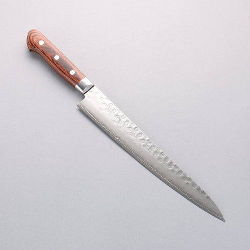 Seisuke Acero Sueco Martillado Sujihiki 240mm Mango de Caoba - Japanny-SP