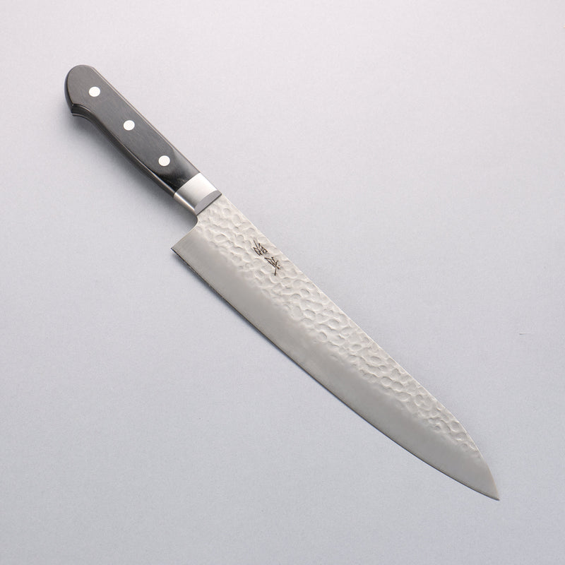 Seisuke AUS8 Martillado Gyuto 240mm Mango de Madera de Pakka Negra - Japanny-SP