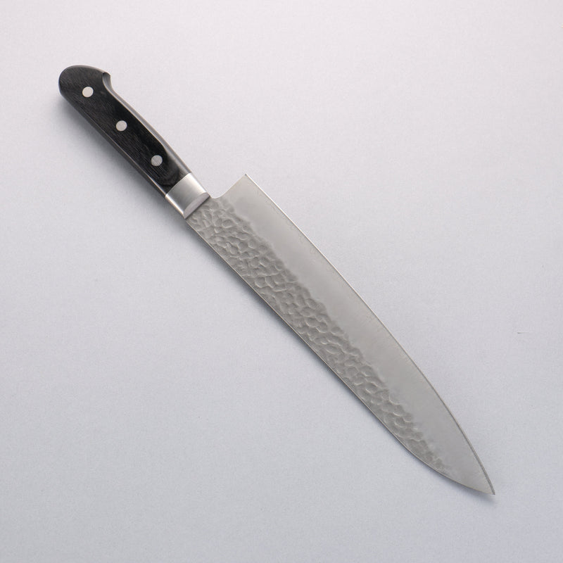Seisuke AUS8 Martillado Gyuto 240mm Mango de Madera de Pakka Negra - Japanny-SP