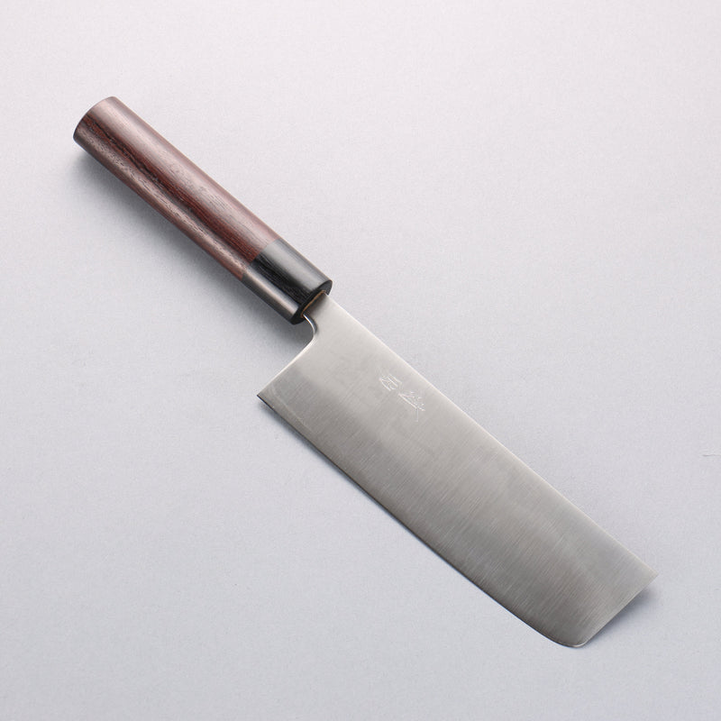 Seisuke Super Azul Nakiri 165mm Mango de Palosanto (virola: madera de pakka negro) - Japanny-SP