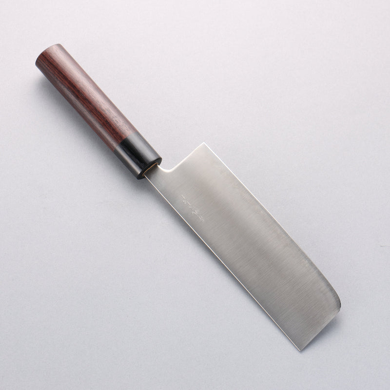 Seisuke Super Azul Nakiri 165mm Mango de Palosanto (virola: madera de pakka negro) - Japanny-SP