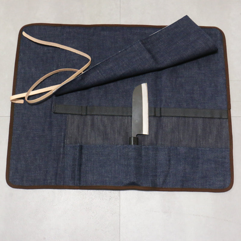West Japan Tools Rollo de cuchillos con 6 bolsillos Paño Mezclilla mm  640mm x 510mm - Japanny-SP