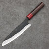 Nao Yamamoto Acero Azul Kurouchi Gyuto Cuchillo Japones 180mm Mango de Shitan (virola: madera de pakka roja) - Japanny-SP