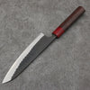Nao Yamamoto Acero Azul Kurouchi Gyuto Cuchillo Japones 180mm Mango de Shitan (virola: madera de pakka roja) - Japanny-SP