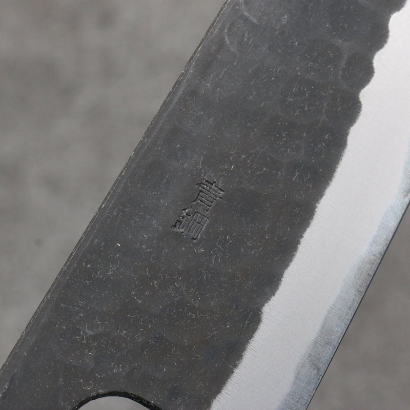 Nao Yamamoto Acero Azul Kurouchi Gyuto Cuchillo Japones 180mm Mango de Shitan (virola: madera de pakka roja) - Japanny-SP