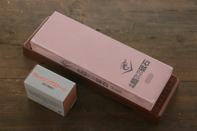 Naniwa Ceramic Chosera Fine Sharpening Stone with Plastic Base- #3000 - Japanny-SP