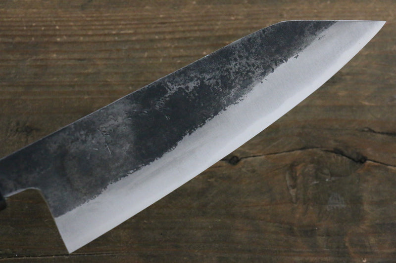Shigeki Tanaka TEKKA Acero Azul No.2 Kurouchi Santoku  165mm Mango de Nogal - Japanny-SP