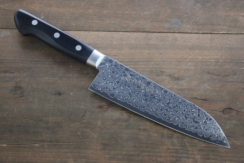 Sakai Takayuki AUS10 45 Capas Damasco con Terminado de Espejo Santoku  170mm - Japanny-SP