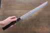 Sakai Takayuki Genbu Honyaki Acero Blanco No.2 Sakimaru Yanagiba  300mm Mango de Ebano con anillo Con funda - Japanny-SP