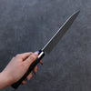 Seisuke VG10 Damasco Santoku 180mm Mango de Madera (Laquerado) - Japanny-SP