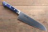 Seisuke Seiten Molibdeno Santoku  180mm Mango de Madera de pakka azul  con Funda - Japanny-SP