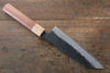 Seisuke Kokubyaku Super Azul Martillado Santoku  165mm Mango de Morado - Japanny-SP