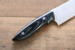 Kazuo Nomura Acero Blanco No.2 Damasco Gyuto  210mm Mango de Micarta - Japanny-SP