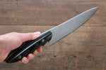 Kazuo Nomura Acero Blanco No.2 Damasco Gyuto  210mm Mango de Micarta - Japanny-SP