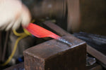 Shigeki Tanaka VG10 de 17 Capas Damasco Nakiri 160mm Mango de Madera de pakka roja - Japanny-SP