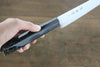 Sakai Takayuki AUS10 Damasco de 45 Capas Martillado Sujihiki  240mm Mango de Laquerado con puntos plateados Con funda - Japanny-SP