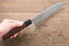 Kanetsune Acero Azul No.2 Damasco Santoku  165mm Mango de Shitan - Japanny-SP