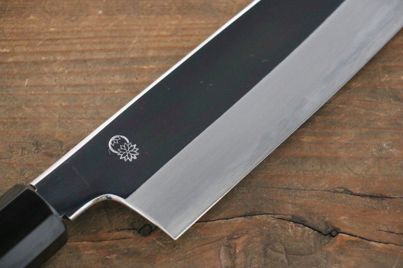 Choyo Acero Blanco Terminado de Espejo Santoku  180mm Mango de Magnolia - Japanny-SP