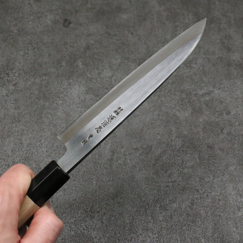 Minamoto Akitada Acero Azul No.2 Kasumitogi Santoku 180mm Mango de Magnolia - Japanny-SP