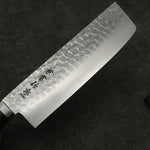 Kanetsune VG1 Martillado Nakiri 165mm Mango de Madera de Pakka Negra - Japanny-SP