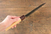 Sakai Takayuki Super Azul Martillado Terminado Negro Santoku  165mm Mango de Keyaki (Olmo Japones) - Japanny-SP